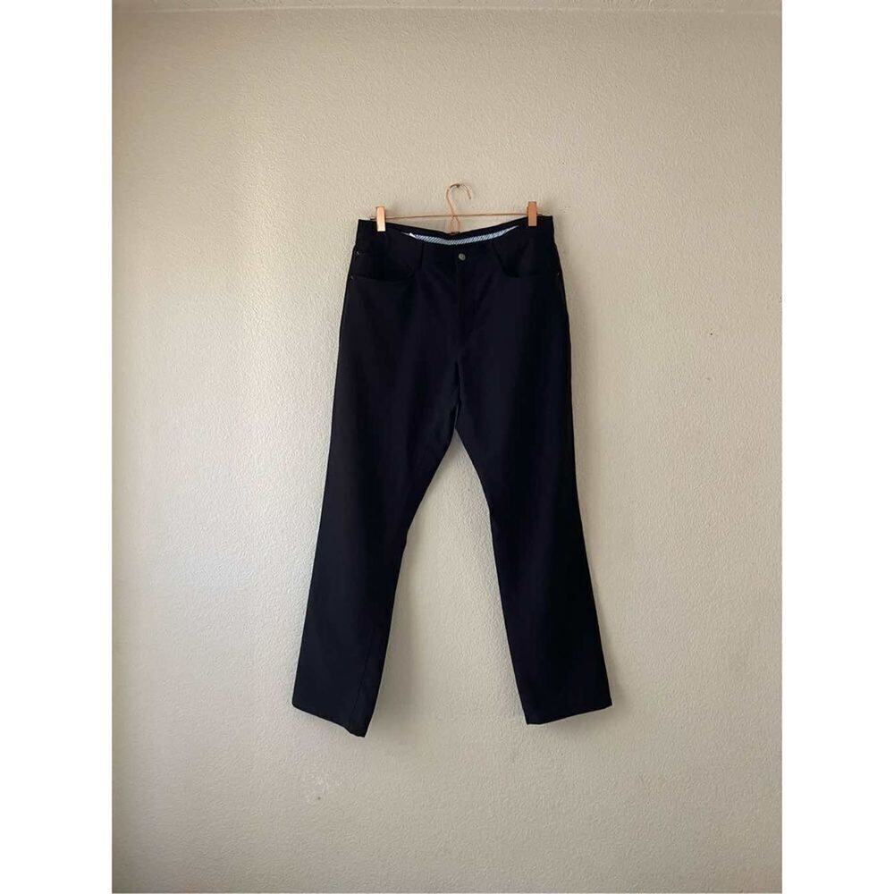 FJ mens black athletic fit‎ golf pants size 34